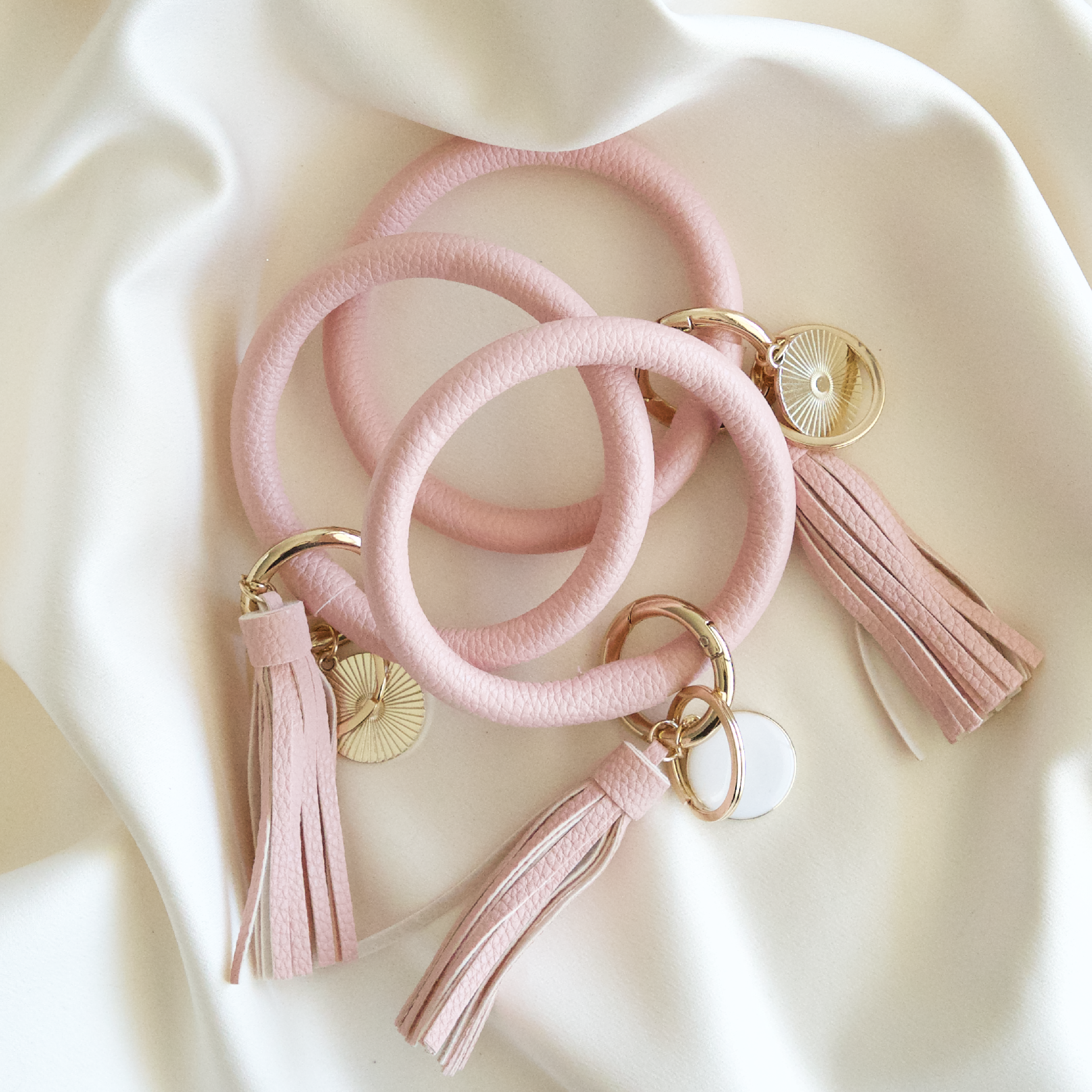 Baby Pink Bracelet Keychain