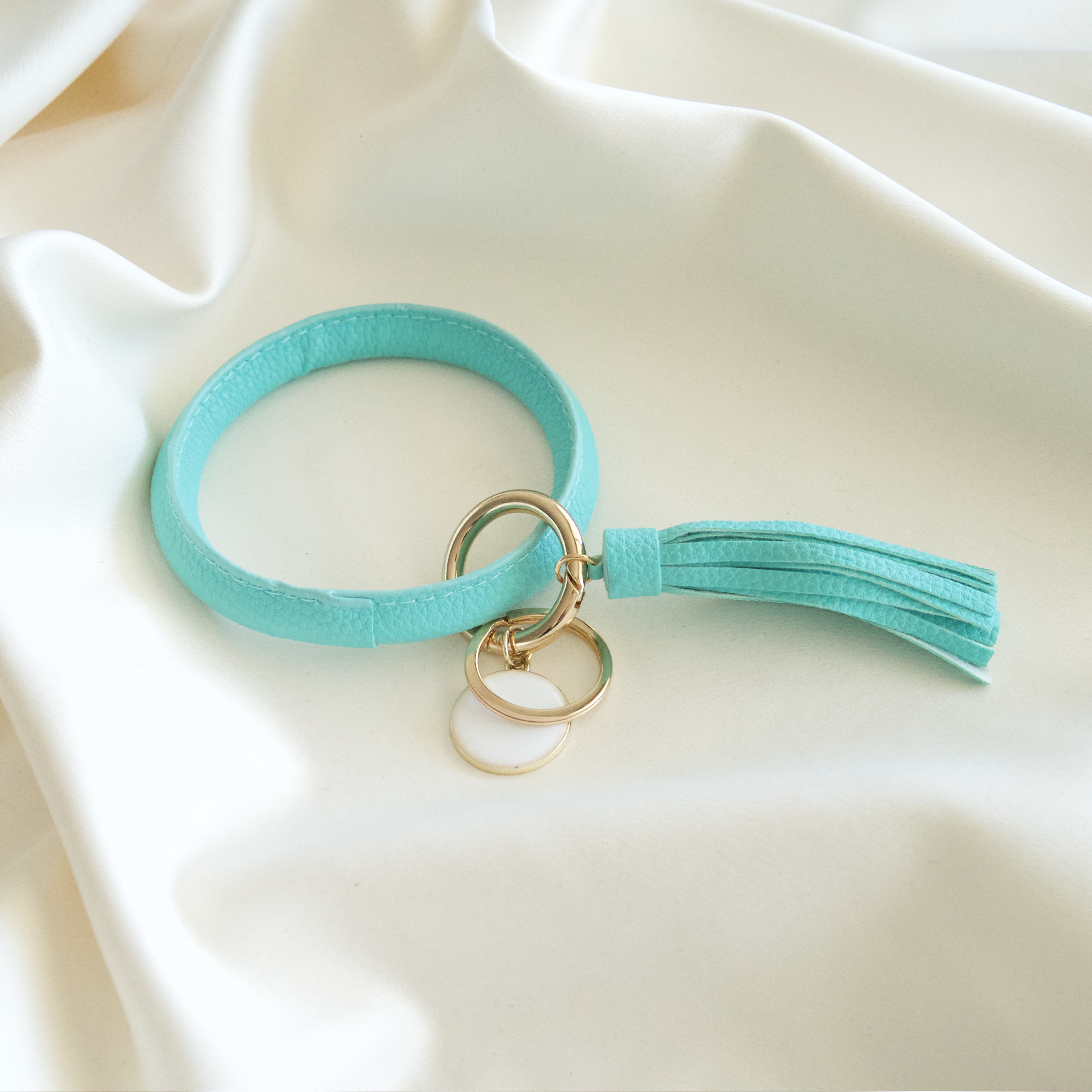 Turquoise Blue Bracelet Keychain