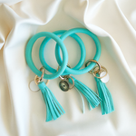 Turquoise Blue Bracelet Keychain