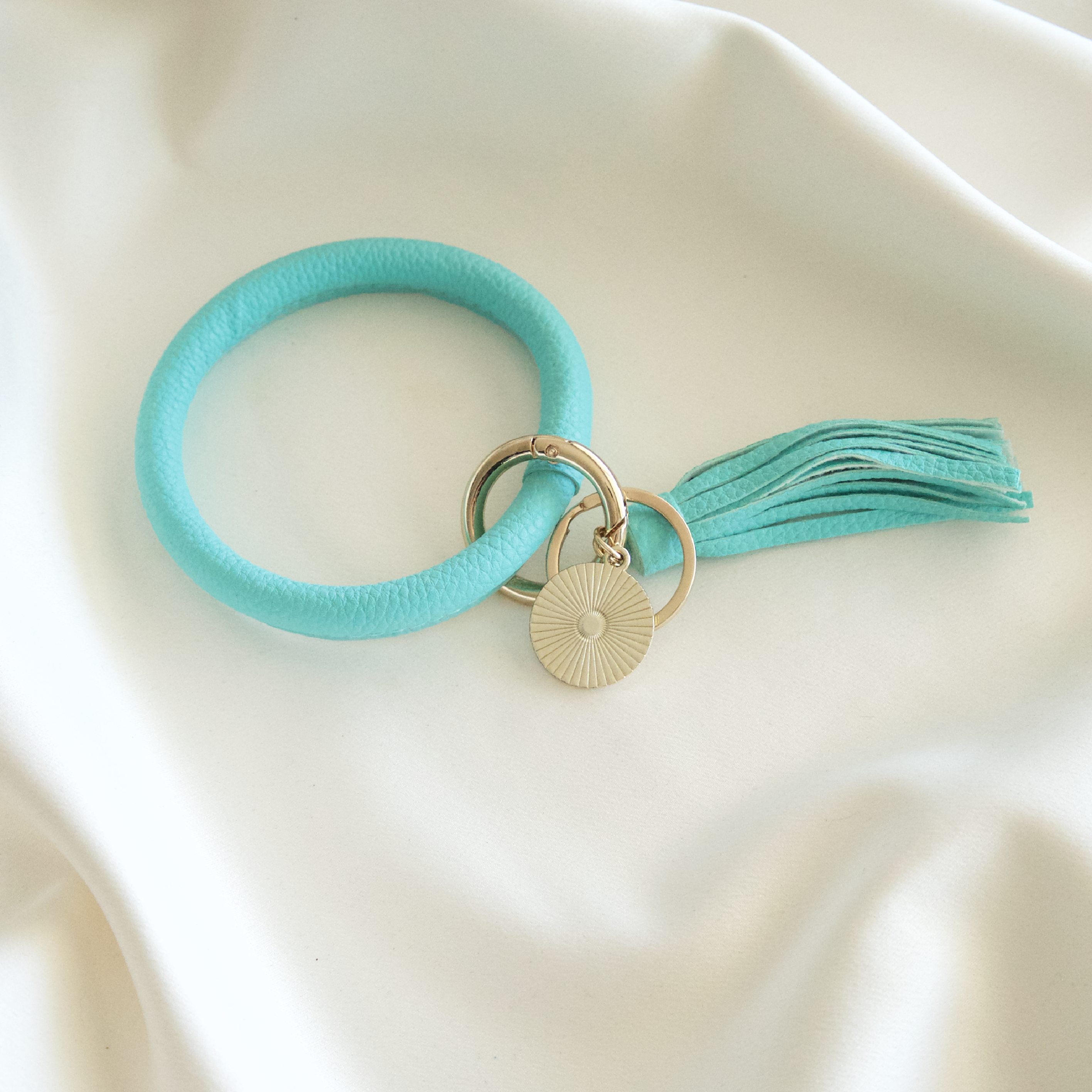 Turquoise Blue Bracelet Keychain