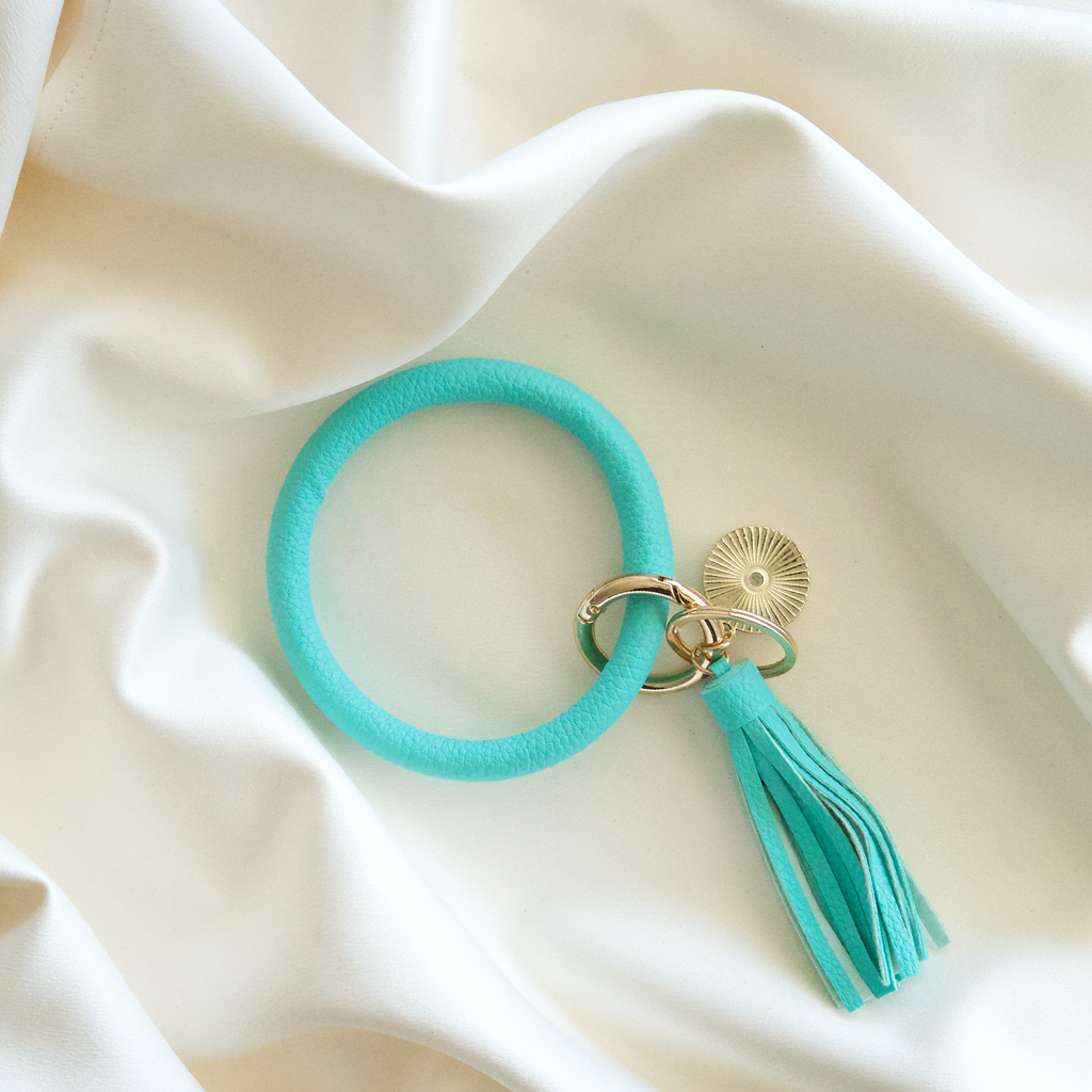 Turquoise Blue Bracelet Keychain